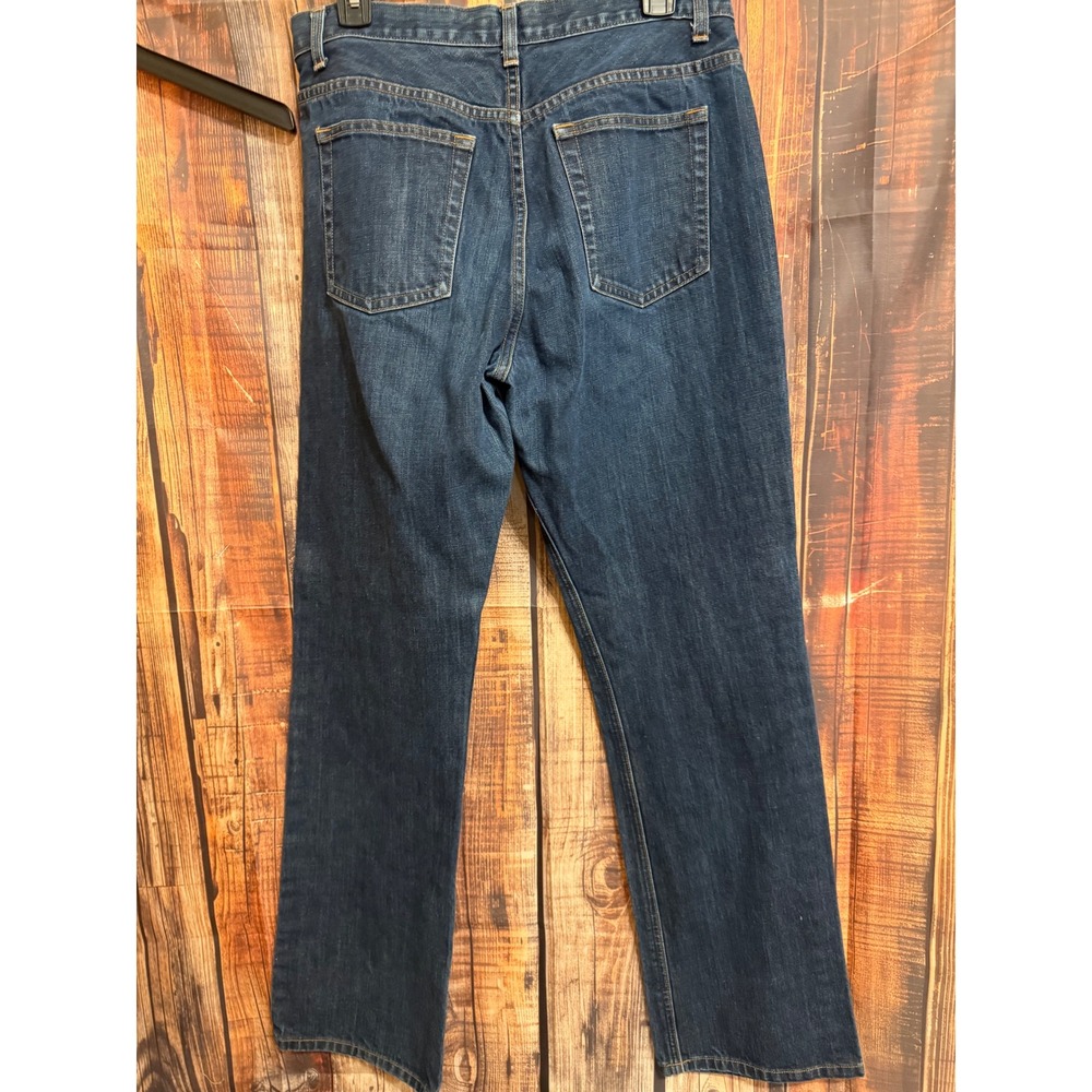 J.Crew Womens Straight Leg Jeans Dark Wash Indigo 100% Cotton Size 12x34